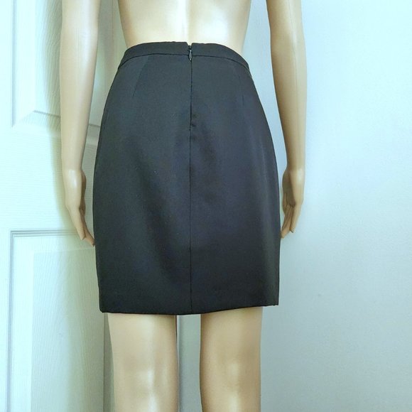 Bebe Asymmetric Front Zipper Skirt Size 2 - Picture 4 of 6